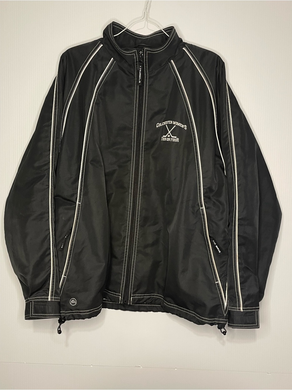 Men's Black Performance Zip-Up Jacket